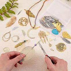 40 шт. 40 подвески из сплава/нержавеющей стали 304/латуни/железа/хаулита&nbsp;FIND-SZ0001-77