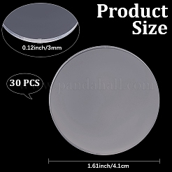 30 шт. прозрачные акриловые листы&nbsp;DIY-CP0013-12