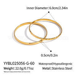 2 шт. Набор классических браслетов из нержавеющей стали 304 в двух стилях для женщин&nbsp;DB9635-1