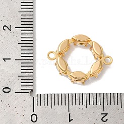 Кольцо из латуни с прозрачным фианитом и конским глазом&nbsp;X-KK-M294-02G