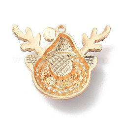 Рождественские подвески из цинкового сплава со стразами&nbsp;LS-PALLOY-K008-02A-KCG