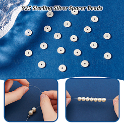 20 шт. 925 бусины-разделители из стерлингового серебра&nbsp;FIND-PH0021-65