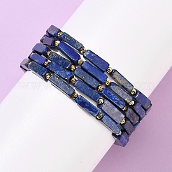 Природные лазурит бисером растянуть браслеты&nbsp;BJEW-F523-04