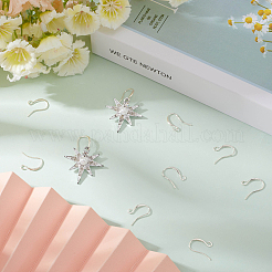 10 шт. 925 крючка для сережек из стерлингового серебра&nbsp;STER-BBC0007-12