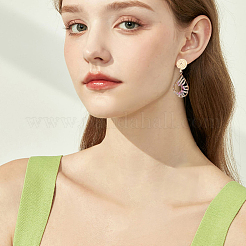 20 шт. 2 стиля латунных сережек-гвоздиков&nbsp;KK-BBC0015-13