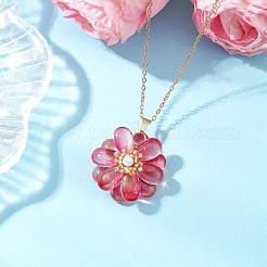 Стекло ожерелья шкентеля&nbsp;NJEW-MZ00112