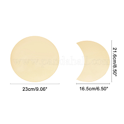 Акриловое зеркало фазы луны декор стены&nbsp;DIY-WH0167-60B