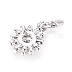 Латунные микро проложить кубического циркония подвески&nbsp;KK-D159-06P