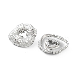 Серьги-гвоздики из латуни с полыми треугольниками&nbsp;EJEW-Q811-21P