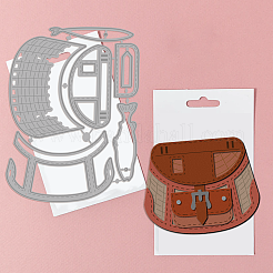 Углеродистая сталь разрезает трафареты DIY-WH0309-2038