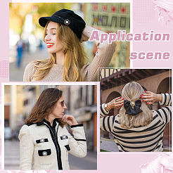 6 шт. пуговицы из АБС-пластика с имитацией жемчуга на ножке&nbsp;BUTT-PH0001-51P