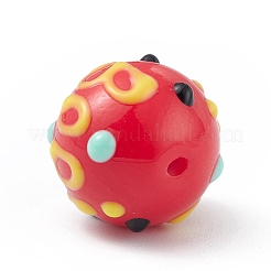 Непрозрачные окрашенные стеклянные бусины&nbsp;LS-GLAA-B001-01J