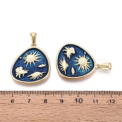 Подвески из нержавеющей стали 304 и эмали&nbsp;STAS-T072-71A-G