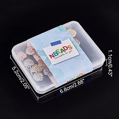 24 шт. 3 цвета латунные микро проложить прозрачные кубические циркониевые подвески&nbsp;KK-NB0001-41