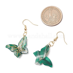 4 пара латунных сережек-подвесок&nbsp;EJEW-JE06348