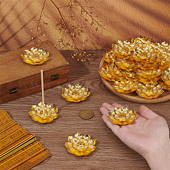 90 шт. держатель для благовоний в форме лотоса из цинкового сплава&nbsp;AJEW-WA0001-31