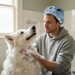 2 шт. 2 стиля хлопковые регулируемые набивные шапки с принтом рабочие кепки для женщин и мужчин&nbsp;AJEW-DR0002-48