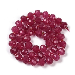 Природные окрашенные белого нефрита нитей бисера&nbsp;G-H057-A22-16