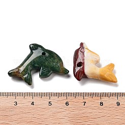 Подвески из натурального мукаита/содалита/агата/родонита с морскими животными&nbsp;G-K383-04