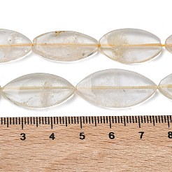 Нити из нагретых натуральных цитриновых бусин&nbsp;G-L650-F01-01