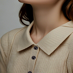 50шт. Пластиковые пуговицы с 1 отверстиями&nbsp;BUTT-LP0001-13B