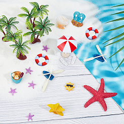 22 шт. 12 стиля мини-украшения из смолы&nbsp;DJEW-OC0001-55