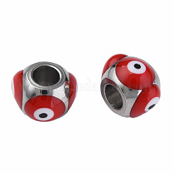 201 эмалированная бусина из нержавеющей стали STAS-N087-59-01P