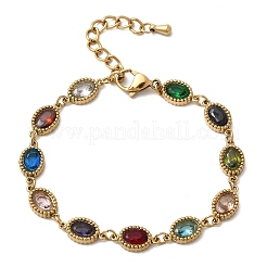 Браслеты-цепочки из нержавеющей стали 304 для женщин&nbsp;BJEW-A093-01B-G