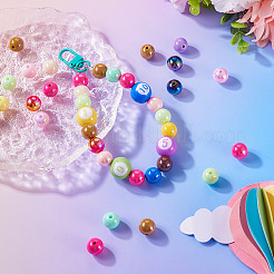 20 шт. Непрозрачные акриловые бусины&nbsp;OACR-TA0002-97