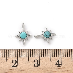 Подвески-звезды из синтетической бирюзы&nbsp;KK-L250-04P