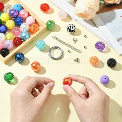 Набор круглых непрозрачных акриловых бусин&nbsp;OACR-CJC0002-05B