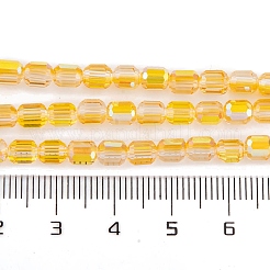 Стеклянные бусины с гальваническим покрытием &nbsp;EGLA-D031-01Q