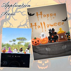 32 шт. 16 стиля украшения из смолы для Хэллоуина&nbsp;DJEW-CJ0001-04