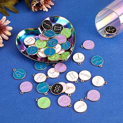 Подвески из эмали и сплава&nbsp;ENAM-SZ0001-12LG-RS