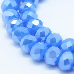 Гальванические стеклянные бусины&nbsp;GLAA-E395-02-4mm