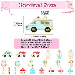 42шт 21 стиля сплава эмалевые подвески&nbsp;ENAM-CJ0006-95