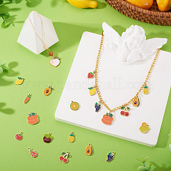 21 шт. 21 стиля эмалевых подвесок из нержавеющей стали 304&nbsp;STAS-TA0003-44