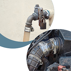 Хомуты для шлангов с червячной передачей из нержавеющей стали 304&nbsp;DIY-WH0656-09