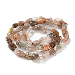 Нити бусин из натурального рутилированного кварца G-P497-01C-19