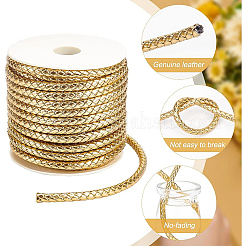 Плетеный шнур из искусственной кожи&nbsp;WL-WH0003-14B
