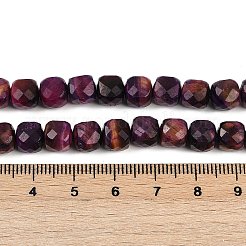 Натуральные нити из окрашенных тигровым глазом бусин&nbsp;LS-G-H028-A01-07