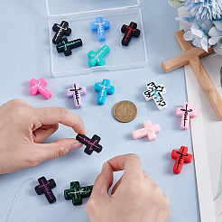 15шт 15 цвета силиконовые бусины&nbsp;SIL-GA0001-27