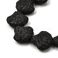 Нити бусин из окрашенной натуральной лавы&nbsp;G-A264-A04-01C