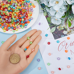 1500 шт. Прозрачные акриловые бусины&nbsp;OACR-SP0001-25B