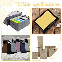 Самоклеящиеся льняные обложки для книг&nbsp;AJEW-WH0314-356C