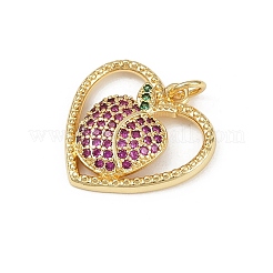 Латунные микро проложить кубического циркония подвески&nbsp;KK-S528-17G