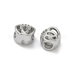 Европейские бусины из нержавеющей стали 304&nbsp;STAS-F341-15P