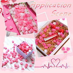 500шт пенопластовые шарики в форме сердца&nbsp;AJEW-SC0031-53