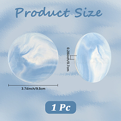 Фарфоровые восковые коврики с мраморным узором&nbsp;AJEW-WH20007-82B-01