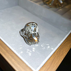 Браслет-манжета из латуни с кристаллами и стразами&nbsp;FS-WG214C1-01